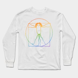 Vitruvian Angry Bacteria Long Sleeve T-Shirt